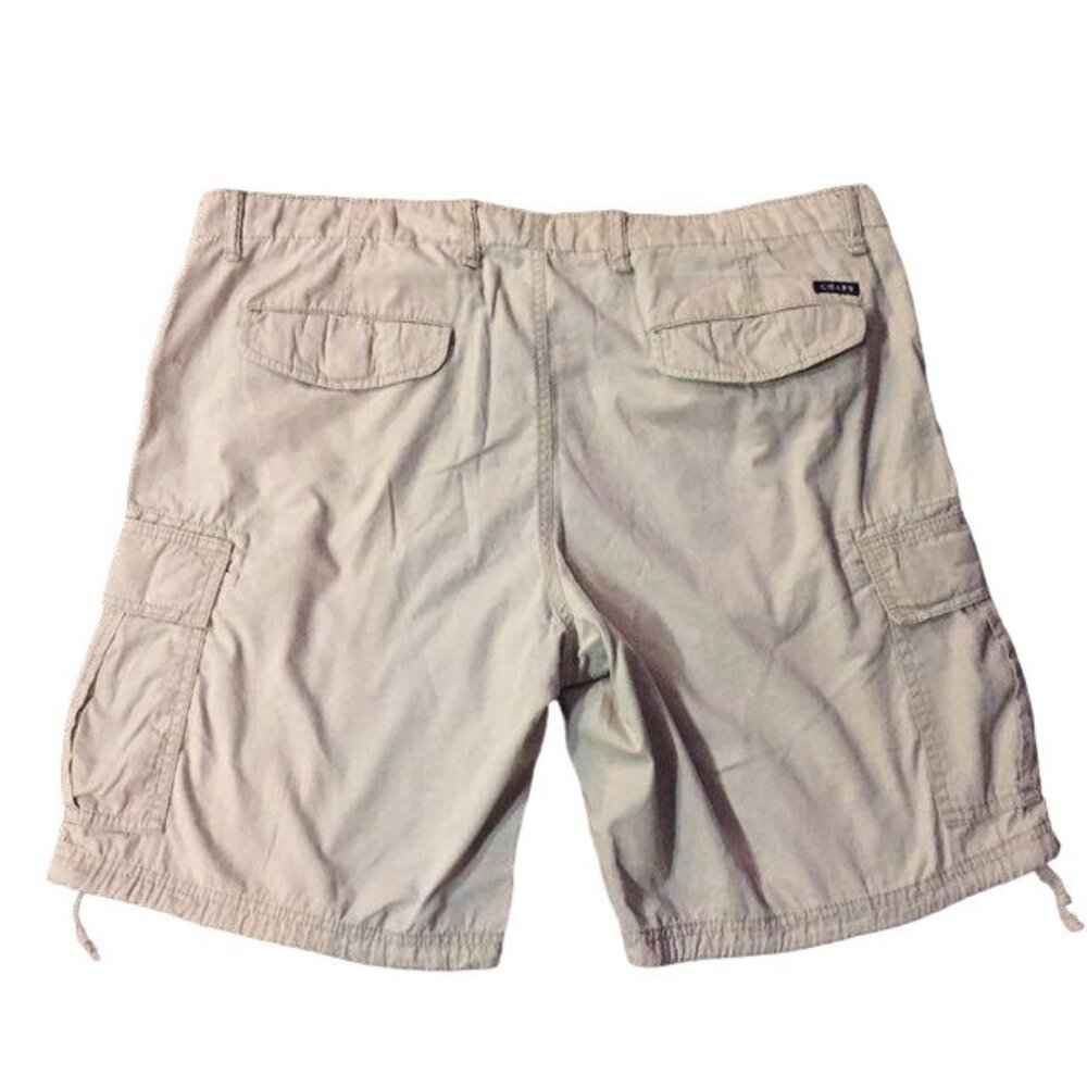 Chaps Cargo Shorts Mens 40 Used Hudson Beige - Picture 2 of 9